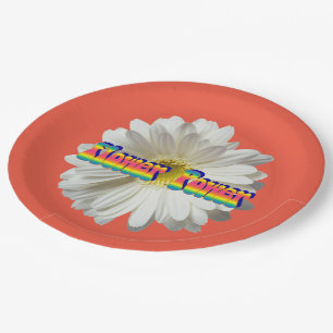 Flower Power 2 Paper Plate