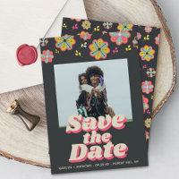 Flower Power 70's Retro Groovy Photo Wedding