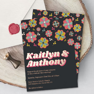 Flower Power 70's Retro Groovy Wedding Real