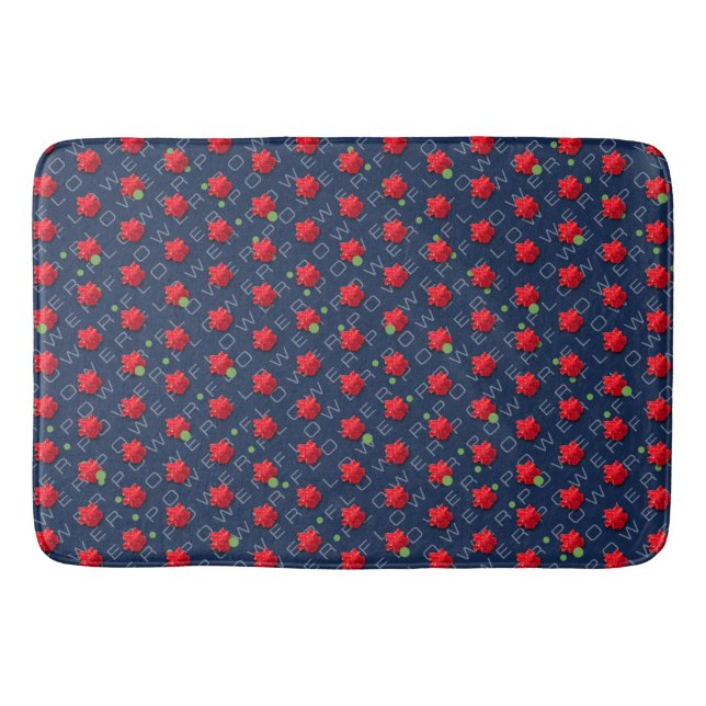Flower Power Bath Mat (Front)