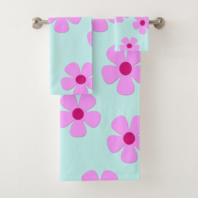 Flower Power Bath Towel Set (Insitu)