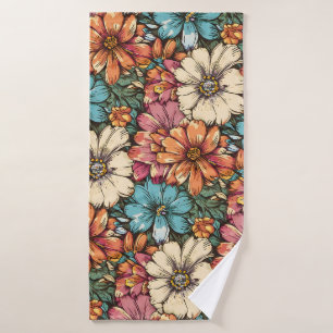 Flower Power Bath Towel Set