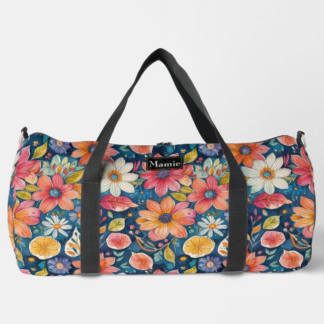 Flower Power Bloomin' Duffle Bag (Front)