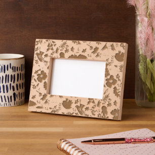 Flower Power Blossoms seamless pattern 10 Etched Frames