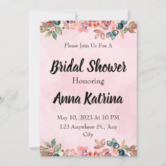 Flower Power Bridal Shower Invitation