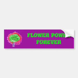 FLOWER POWER BUMPER STICKER