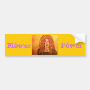 Flower Power Bumper Sticker
