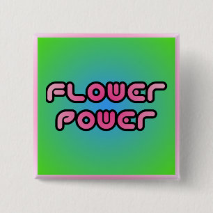 "Flower Power" Button