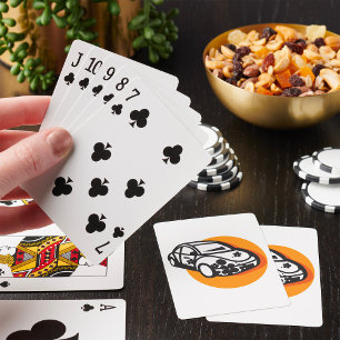 Flower Power Car Cute Hippie Style Playing Cards