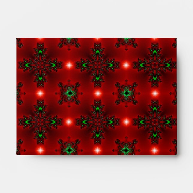 Flower Power, Christmas Magic in Red and Green Envelopes (Front)