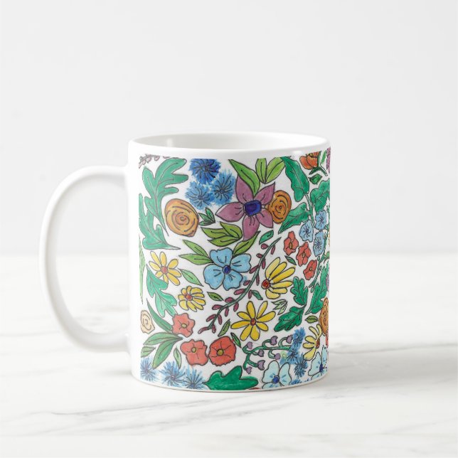 Flower Power Coffee Mug (Left)