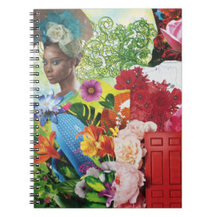 Flower Power Collage Notebook