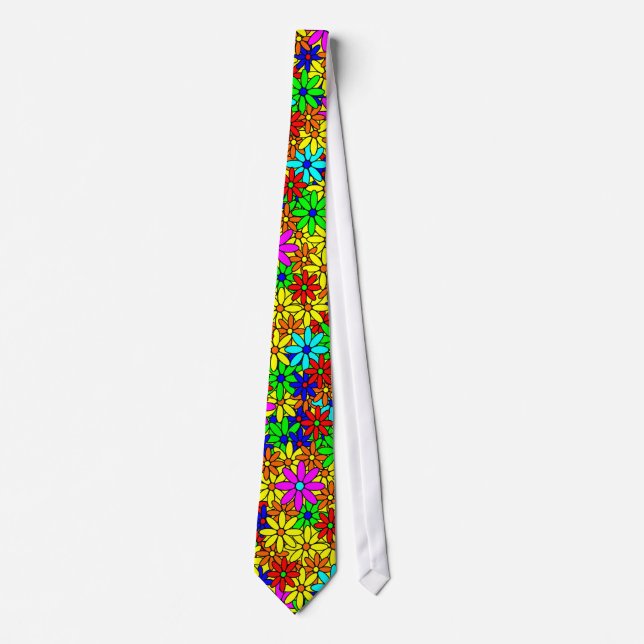 Flower Power Collage Tie (Front)