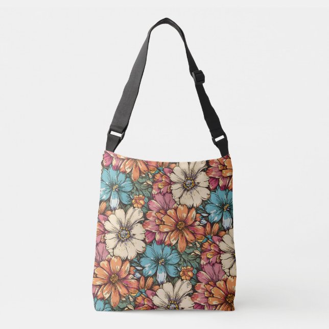 Flower Power Crossbody Bag (Front)