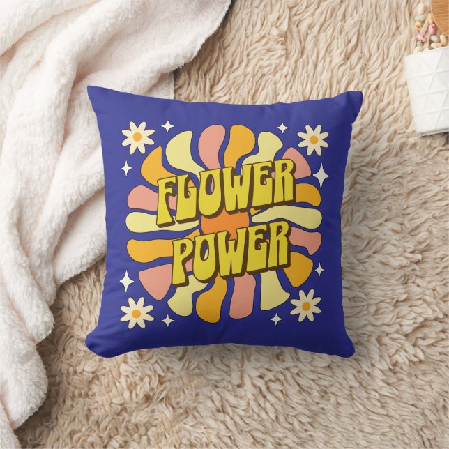 Flower Power Cushion (Blanket)