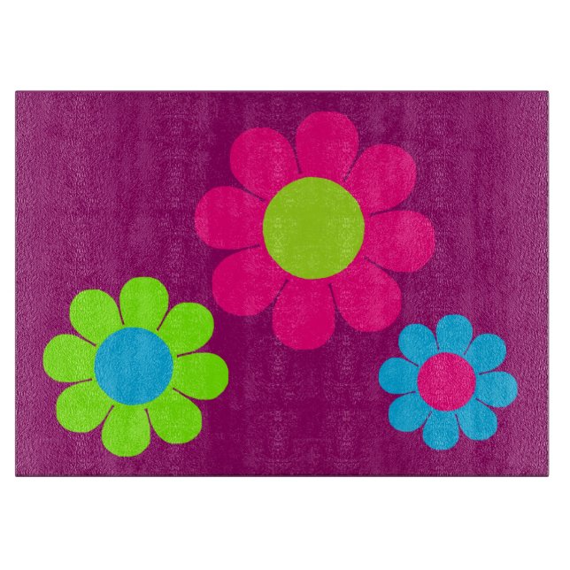 Flower Power Cutting Board (Front)