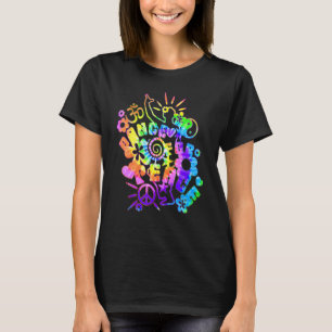 Flower Power Dance For Peace   Batik Style 1   Gro T-Shirt