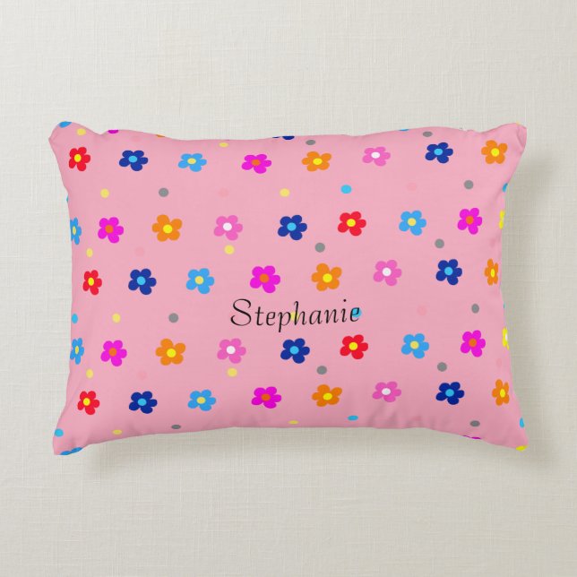 Flower Power  Decorative Cushion (Front)
