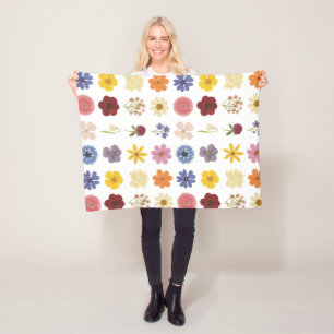 Flower Power Fleece Blanket