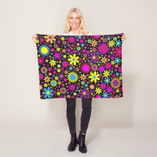 Flower Power Fleece Blanket