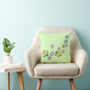 Flower Power Floating Blossoms 1 Cushion