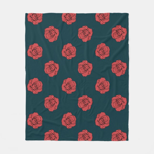Flower Power | FP-03 |  Fleece Blanket (Front)