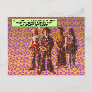 Flower Power [funny postcard] Postcard