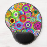 Flower Power Gel Mousepad Gel Mouse Mat<br><div class="desc">Pretty,  colourful,  floral style design. This item can be customised to how you want it. Add text or your own image if you don't like the one shown.</div>