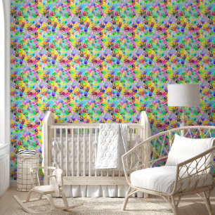 Flower Power Hands seamless pattern 3 Wallpaper