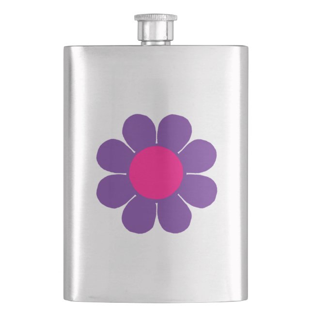 Flower Power Hip Flask (Front)