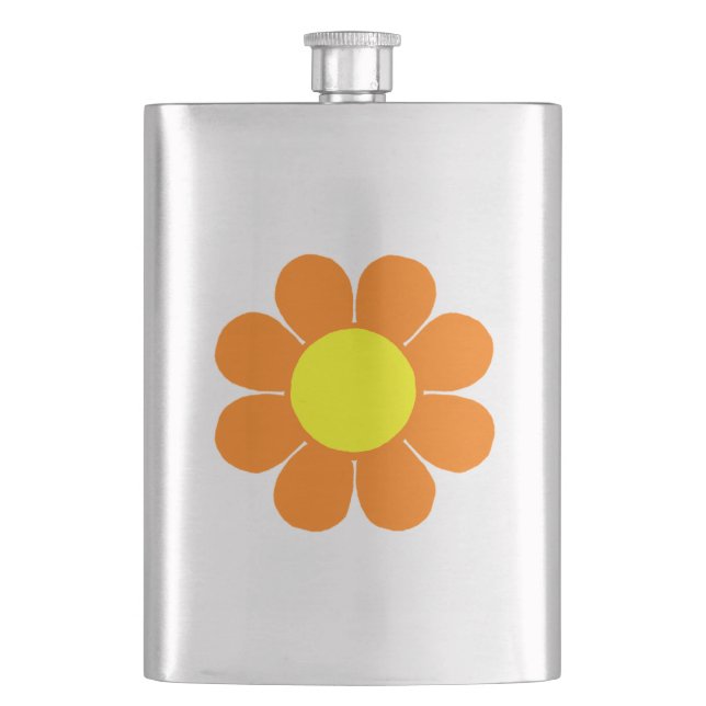 Flower Power Hip Flask (Front)
