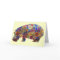 Flower Power Hippie Hippopotamus Birthday Card