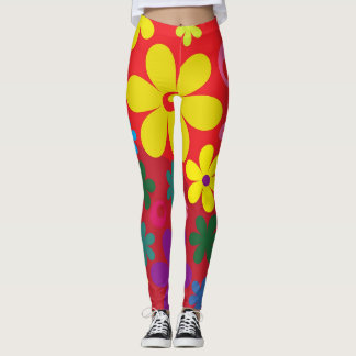 Flower Power Hippie  Leggings