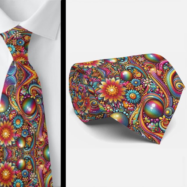 Flower Power Hippy Neck Tie (Creator Uploaded)