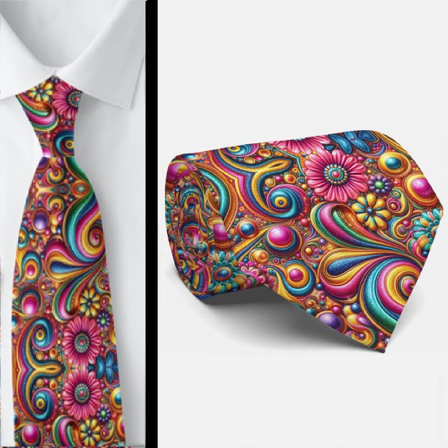 Flower Power Hippy Neck Tie (Creator Uploaded)