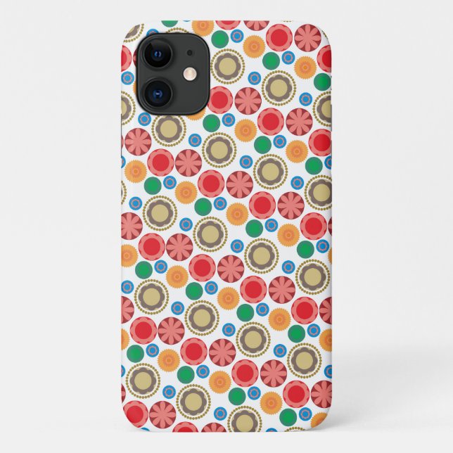 Flower Power in Rows 002 Case-Mate iPhone Case (Back)