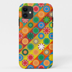 Flower Power in Rows iPhone 11 Case
