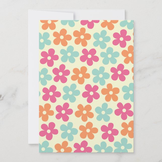 Flower Power Invitation (Front)