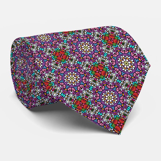 Flower Power IV Neck Tie (Rolled)