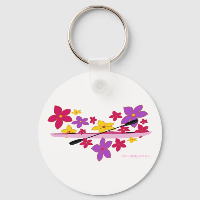 Flower Power Kayak Key Ring (Front)