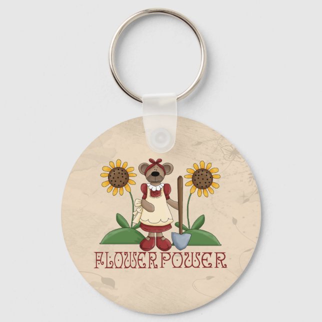 Flower Power Key Ring (Front)