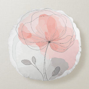 Flower Power Kissen Round Cushion