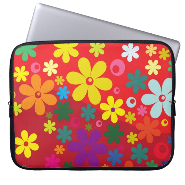 Flower Power Laptop Sleeve (Front)