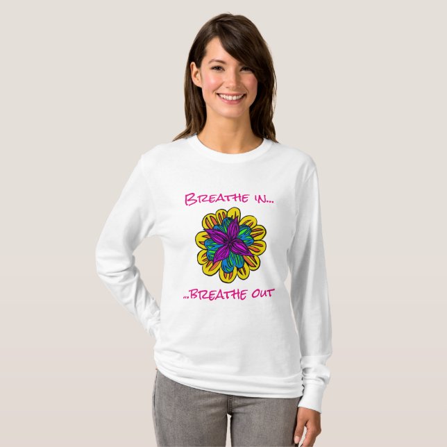 Flower Power Long Sleeve T-shirt (Front Full)