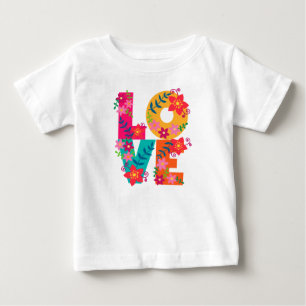 Flower power Love t-shirt L.O.V.E.