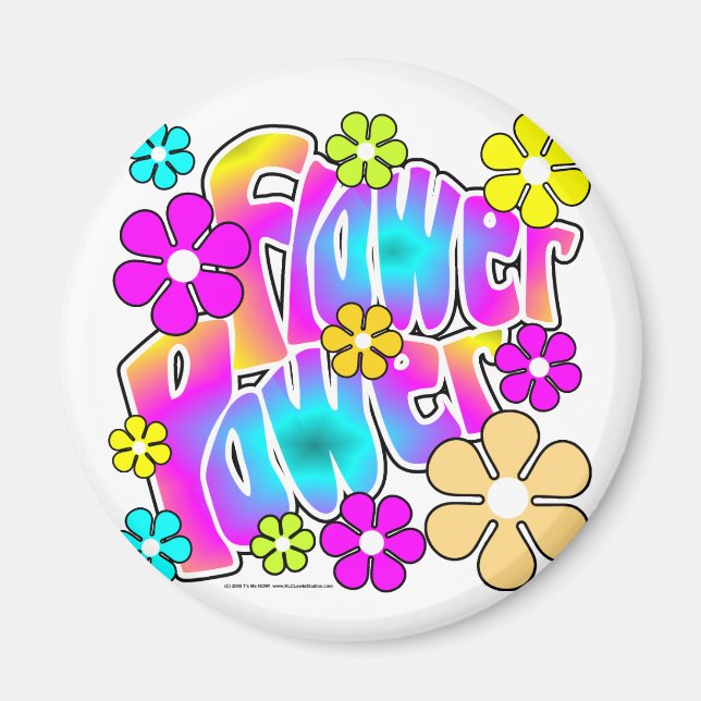 Flower Power Magnet (Front)