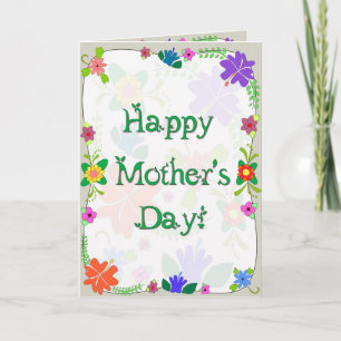 Flower Power Mother's Day Card