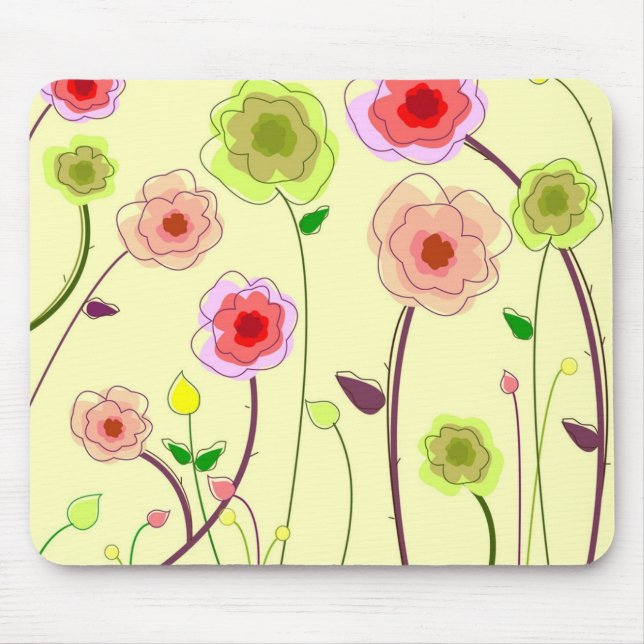 Flower Power Mouse Mat (Front)
