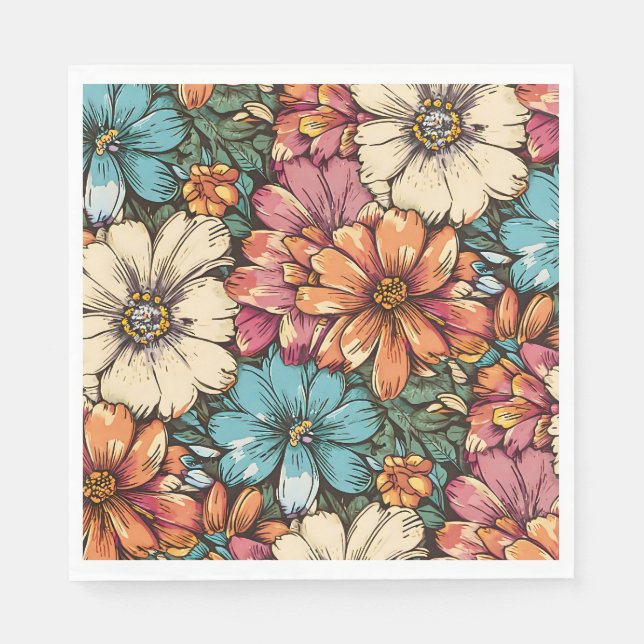 Flower Power Napkin (Front)