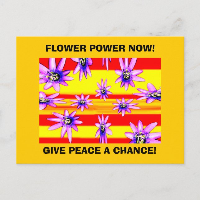 FLOWER POWER NOW! POSTCARD (Front)